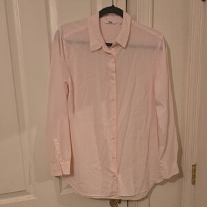 Uniqlo Pink Button Down Shirt Classic Style